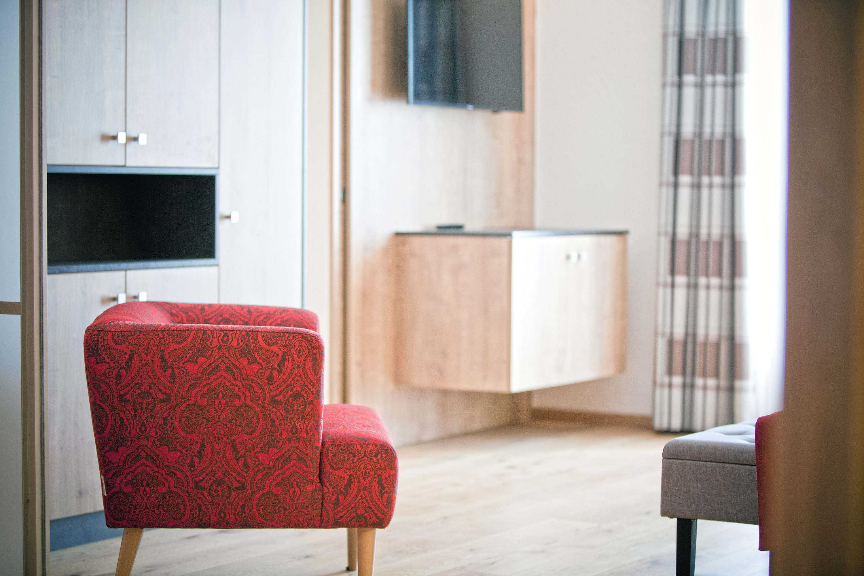 gemütliche Sitzgelegenheit einer Unterkunft in Ried im Oberinntal im Hotel Truyenhof