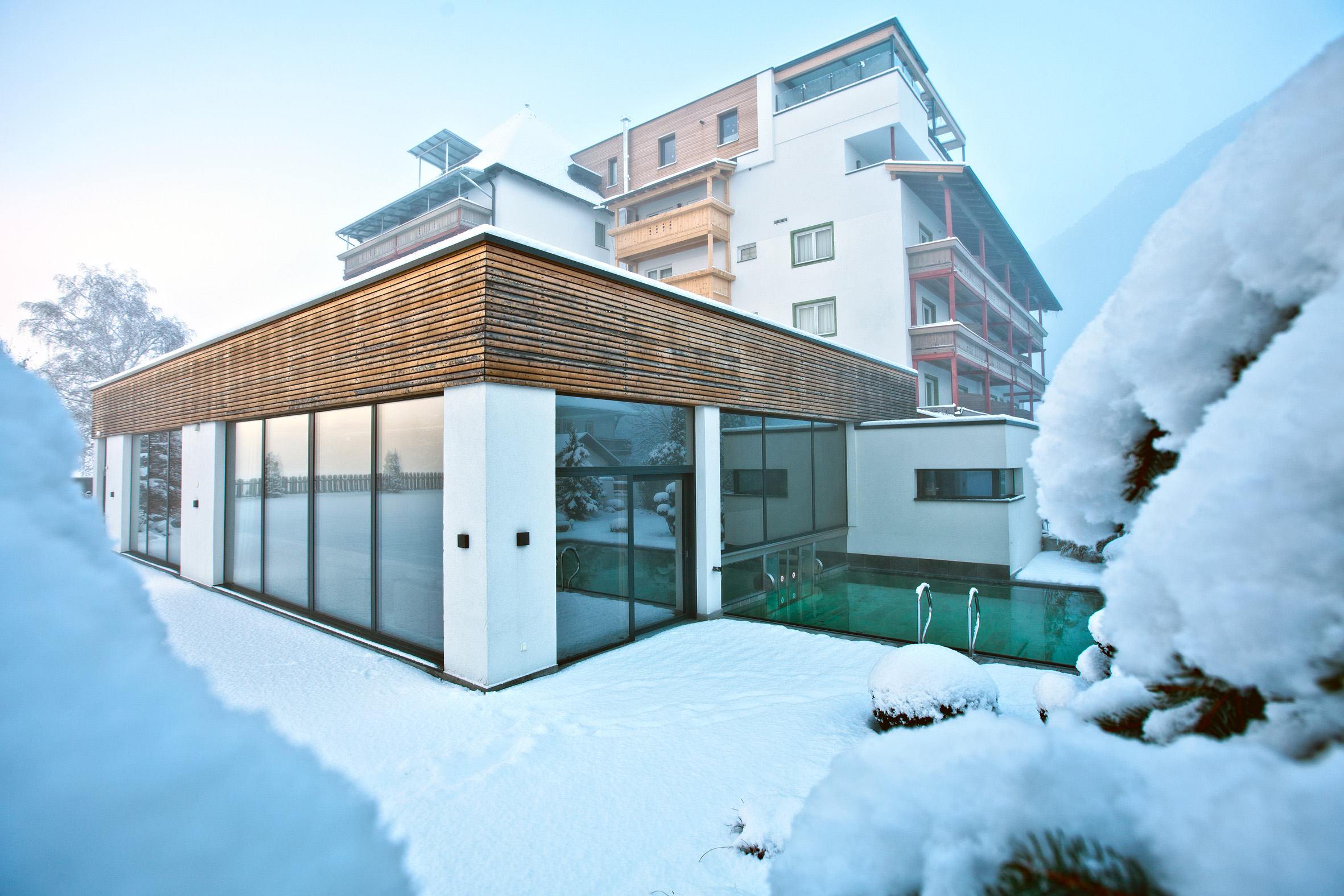 Tirol Hotel mit Pool im Winter im Hotel Truyenhof
